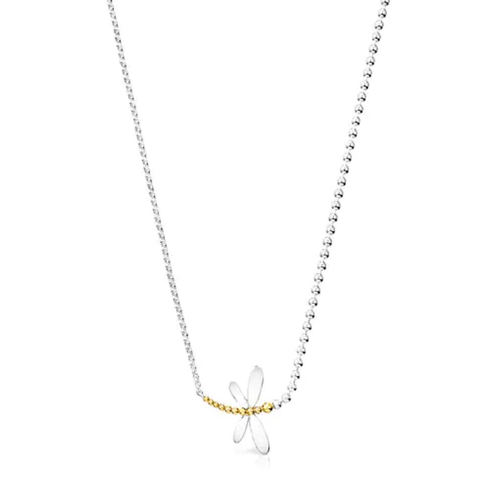 TOUS Silver and Silver Vermeil Real Mix Bera Necklace | Westland Mall