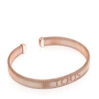 Pulsera Mesh de Acero IP rosado