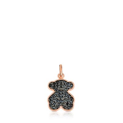 Rose Vermeil Silver TOUS Motif Pendant with Spinel and Bear motif