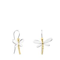 Short Silver and Silver Vermeil Real Mix Bera Earrings