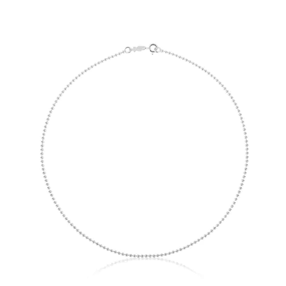 40 cm Silver TOUS Chain Choker with 1.8 mm balls.