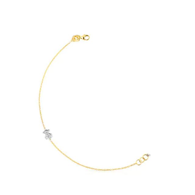 TOUS Gold Icon Gems Bracelet with Diamonds Bear motif | Westland Mall
