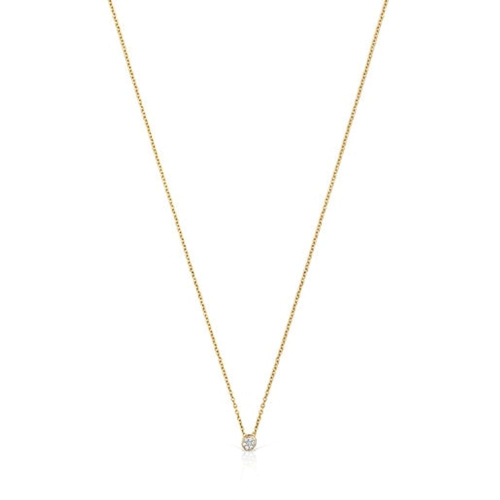 TOUS Les Classiques Necklace in Gold with Diamonds | Plaza Del Caribe