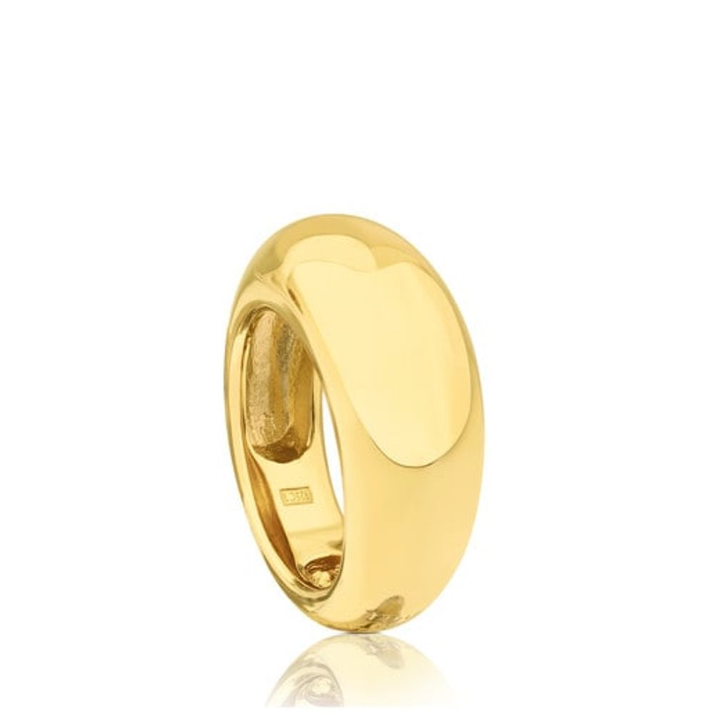 Anillo Warm con baño de oro 18 kt sobre plata