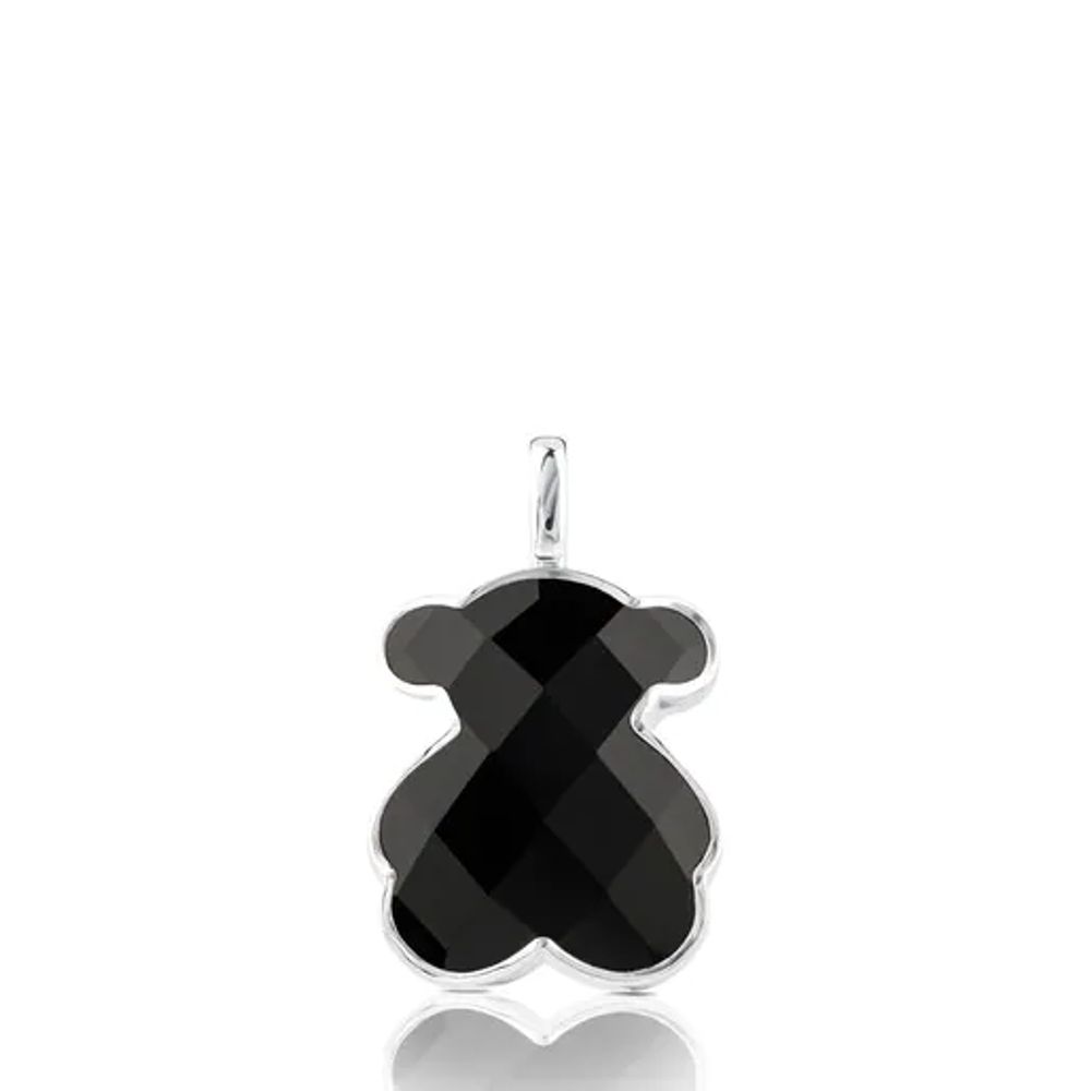 TOUS Silver TOUS Color Pendant with faceted onyx 3,3cm. | Westland Mall