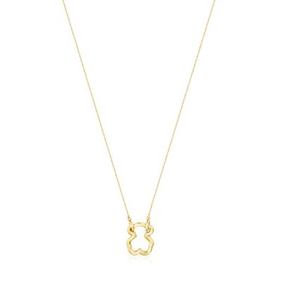 Gold Hold Bear Necklace