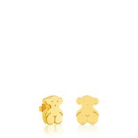 Gold Sweet Dolls Earrings big Bear motif. Push back.