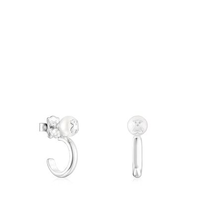 Aretes Icon Pearl de plata y perla