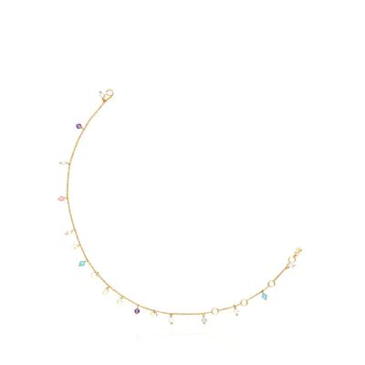 Silver Vermeil Cool Joy Anklet with Gemstones