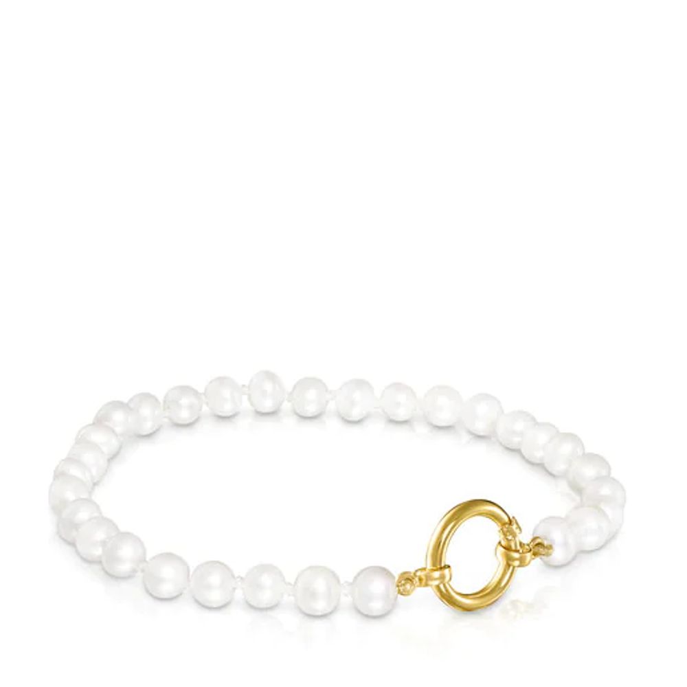 Pulsera Hold de Perlas y Oro