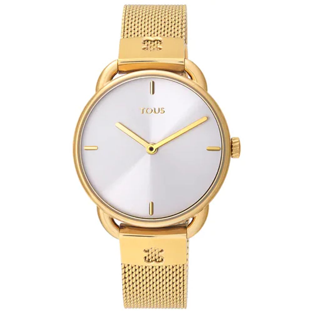 TOUS Gold-colored IP Steel Let Mesh Watch | Plaza Del Caribe