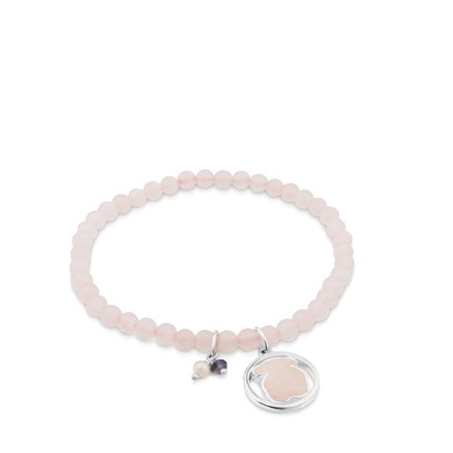 TOUS Silver Camille Bracelet with Rose Quartz, Iolite and Pearl | Westland  Mall