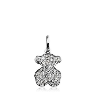 White Gold Icon Gems Pendant with Diamonds