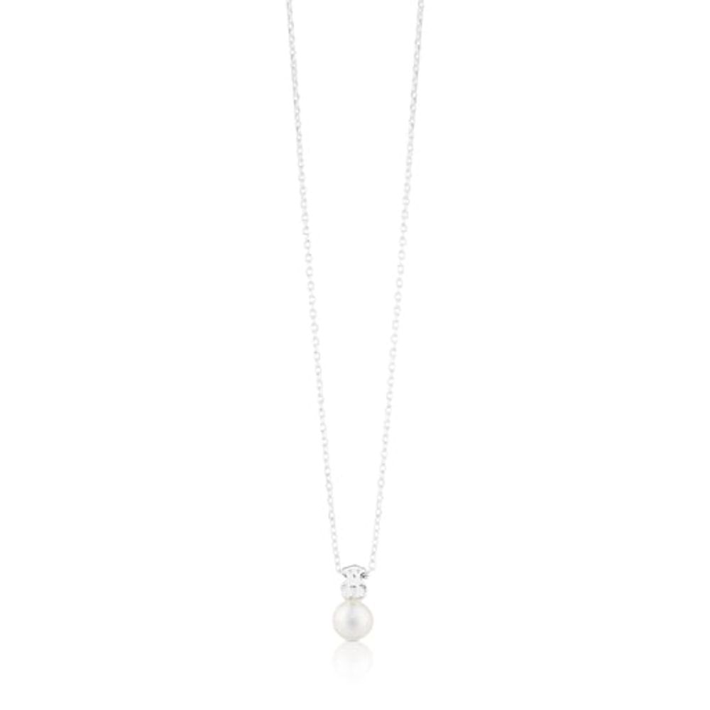TOUS Silver TOUS Sweet Dolls Necklace with Pearls and Bear motif | Plaza  Las Americas