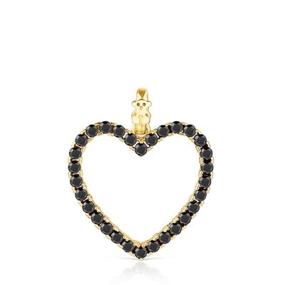 Valentine's Day heart Pendant with Spinels