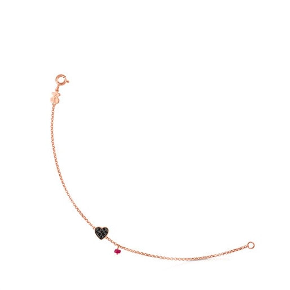 Pulsera Motif con baño de oro rosa 18 kt sobre plata