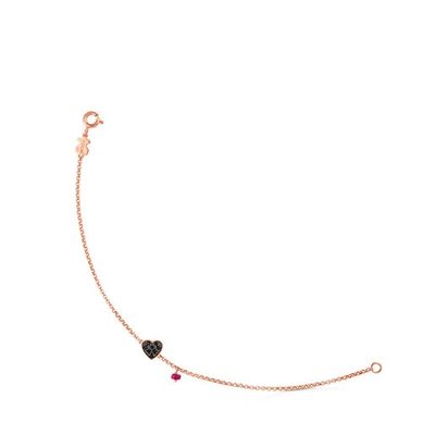 Pulsera Motif con baño de oro rosa 18 kt sobre plata