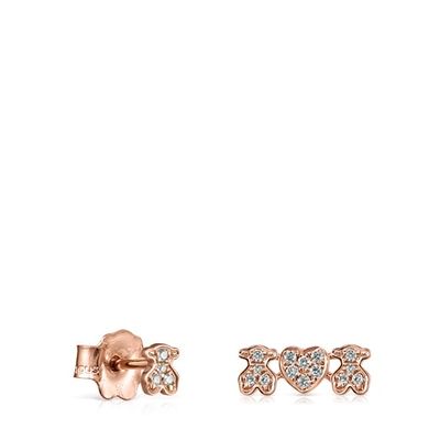 Rose Gold Les Classiques Earrings with Diamonds