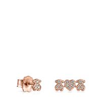 Rose Gold Les Classiques Earrings with Diamonds