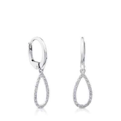 White Gold Happy Moments Earrings with Diamonds