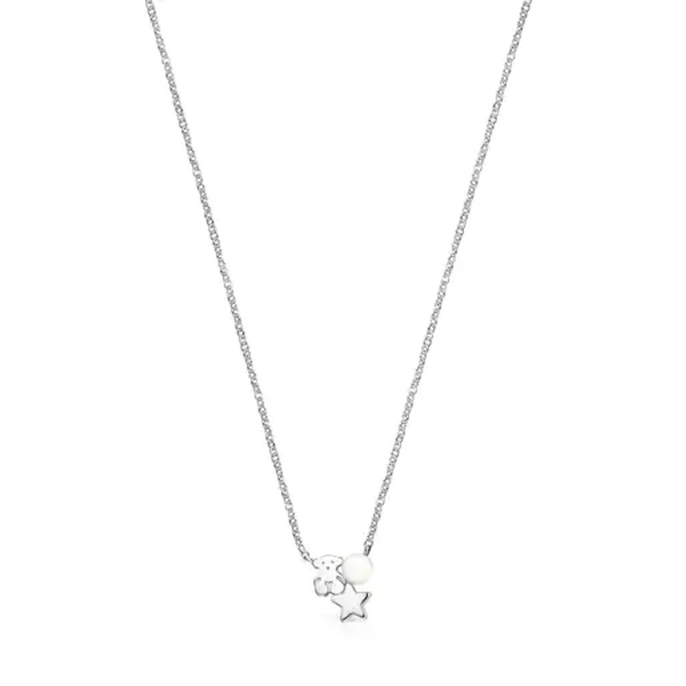 TOUS Nocturne Silver Necklace with Pearl | Westland Mall