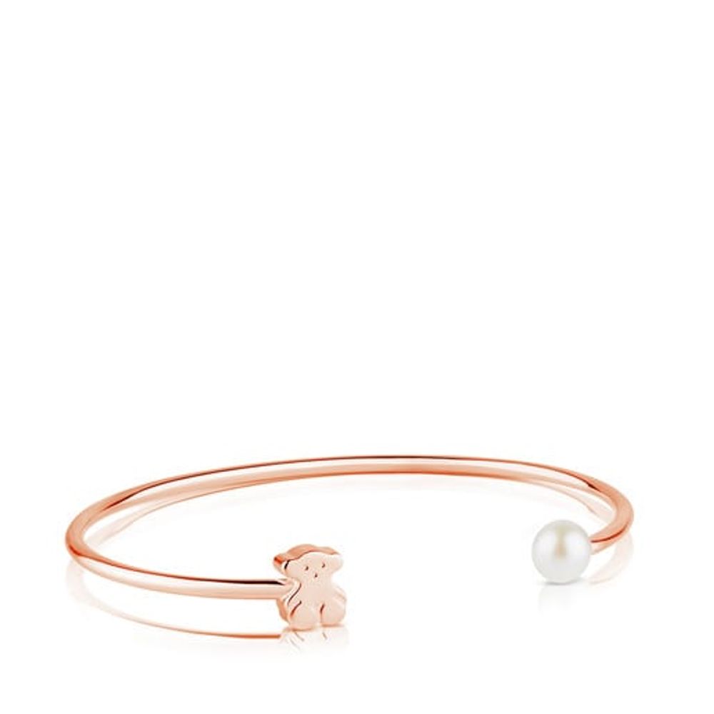 TOUS Rose Vermeil Silver Sweet Dolls Bracelet with Pearl | Westland Mall