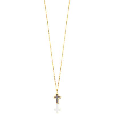 Gold and Mother-of-pearl XXS cross Necklace