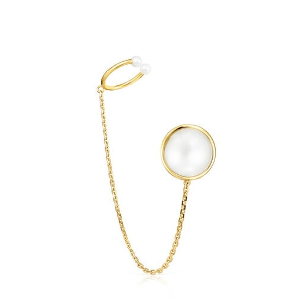 Gold and Pearls Avalon Earcuff