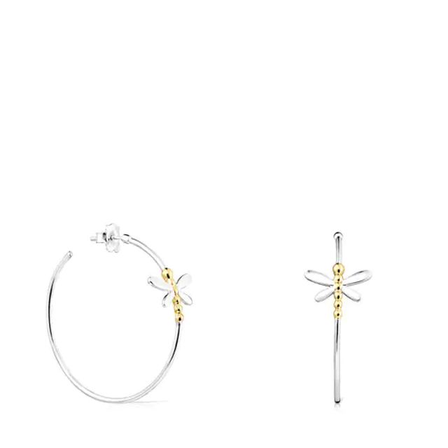 TOUS Silver and Silver Vermeil TOUS Real Mix Bera Earrings 1,32cm. |  Westland Mall