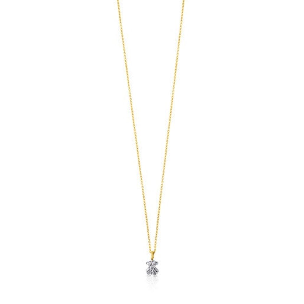 White gold TOUS Puppies Necklace with Diamonds