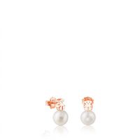 Rose Vermeil Silver Hiper Micro Earrings with Pearl