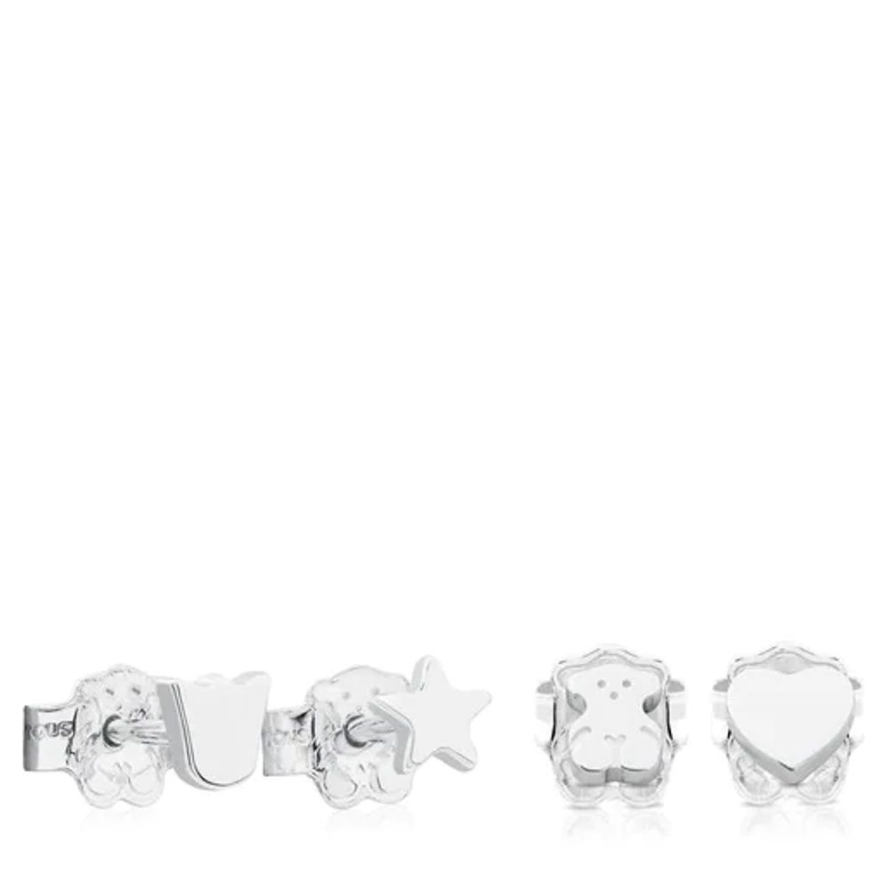 TOUS Silver TOUS Basics Earrings Pack | Westland Mall