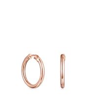 Aretes pequeños TOUS Basics con baño de oro rosa 18 kt sobre plata