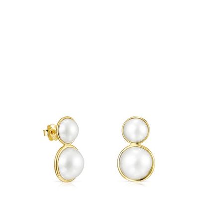 Gold and Pearls Avalon Earrings