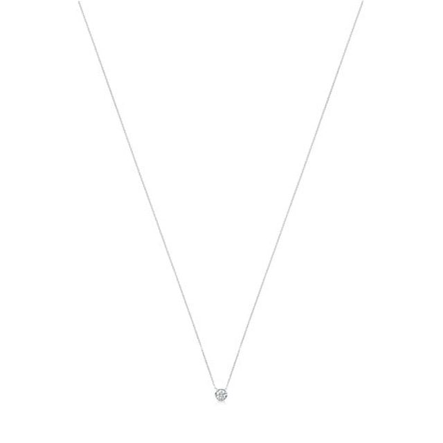 TOUS White Gold TOUS Boca Osos Necklace with Diamonds 0.10ct | Westland Mall