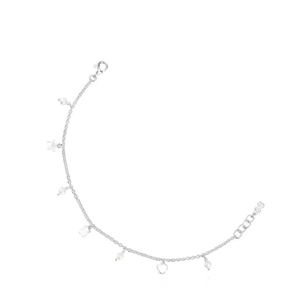 TOUS Silver and Pearls Cool Joy Bracelet | Plaza Del Caribe