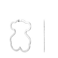 Silver Silueta bear Earrings