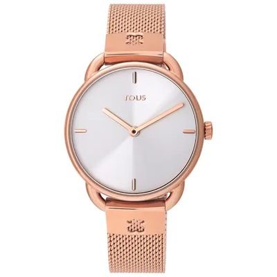 Rose IP Steel Let Mesh Watch