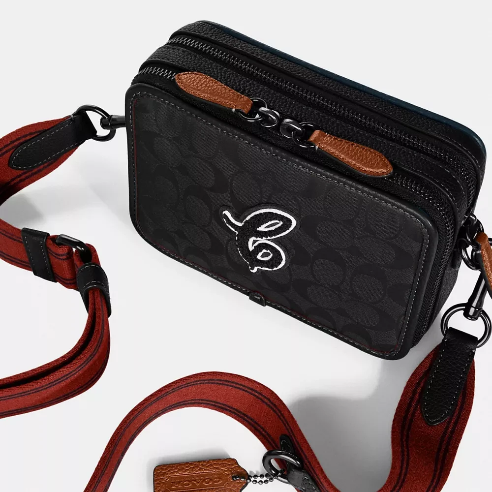 Charter Crossbody Bag With Hybrid Pouch Signature Leather