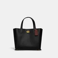 Disney X Coach Willow Tote Bag 24 With Mickey Mouse