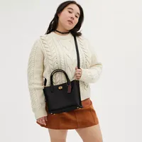 Disney X Coach Willow Tote Bag 24 With Mickey Mouse