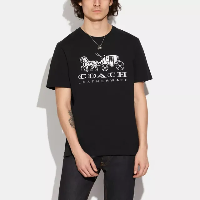 COACH®  Signature Horse And Carriage T Shirt In Organic Cotton