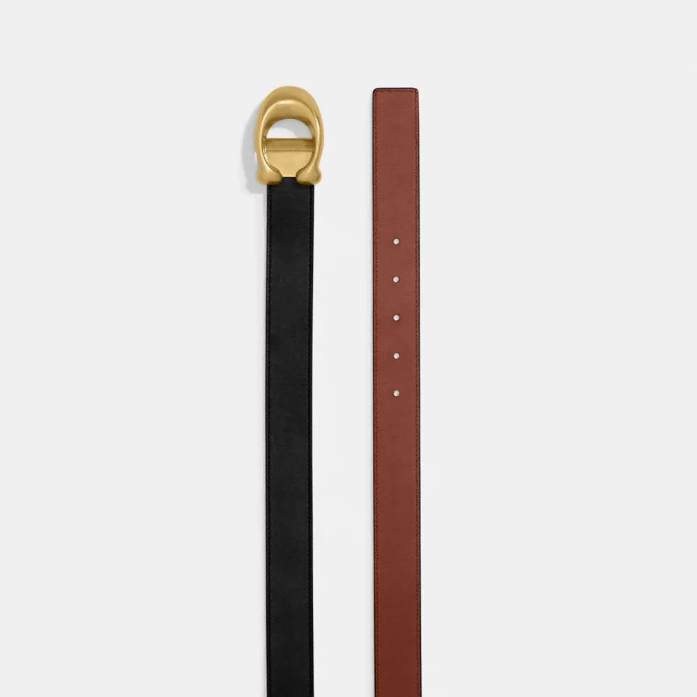 Sculpted C Buckle Cut To Size Reversible Belt