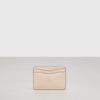 Wavy Card Case Regenerative Leather With Cherry Print