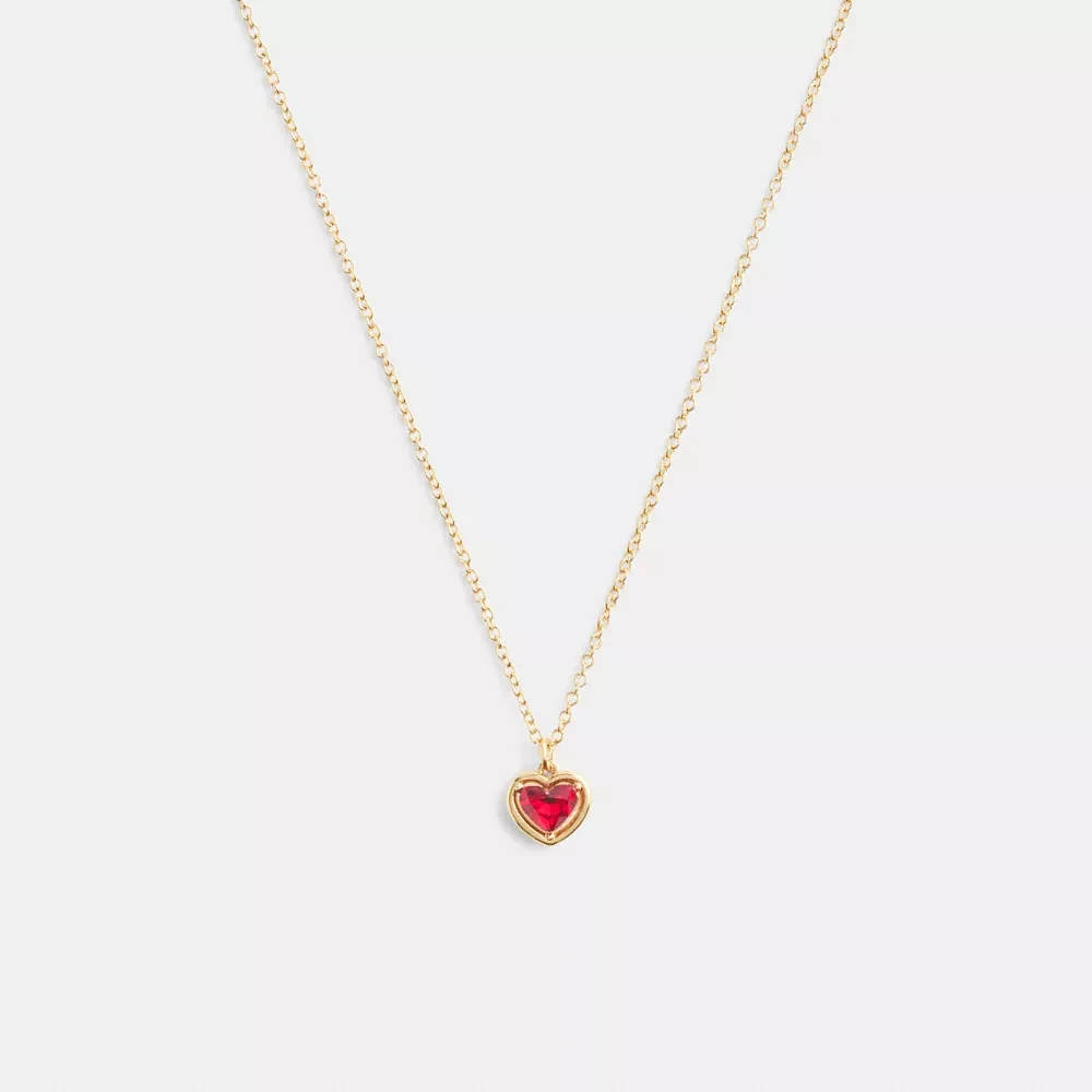 Halo Heart Pendant Necklace