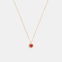 Halo Heart Pendant Necklace