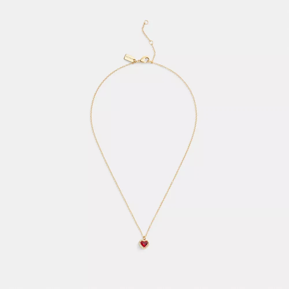 Halo Heart Pendant Necklace