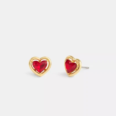 Halo Heart Stud Earrings