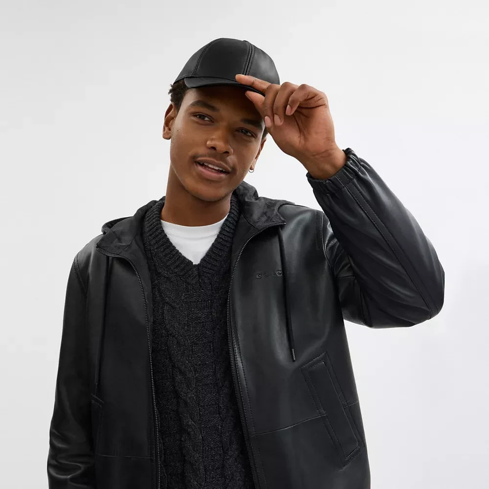 Leather Baseball Hat