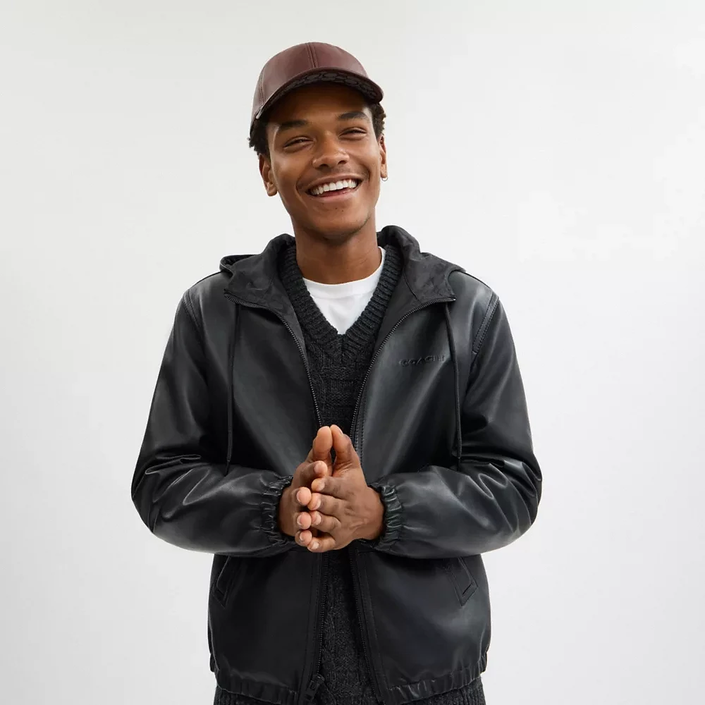 Leather Baseball Hat